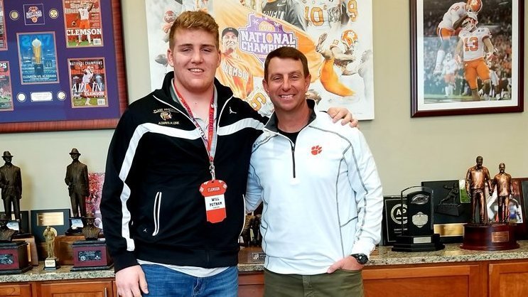 Clemson coaches in constant contact with talented Florida lineman