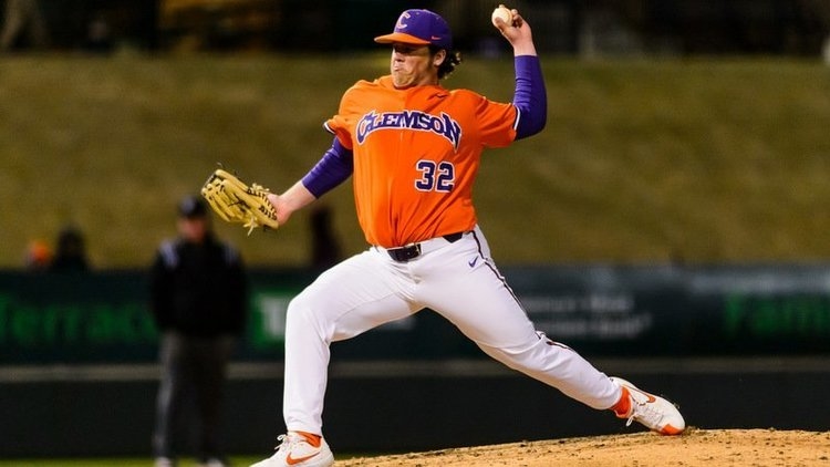 Jacob Hennessy pitched well in relief and earned the win (Photo by David Grooms)