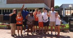 WATCH: ACC Network 'Huddle' makes Clemson stop, with giveaways for students