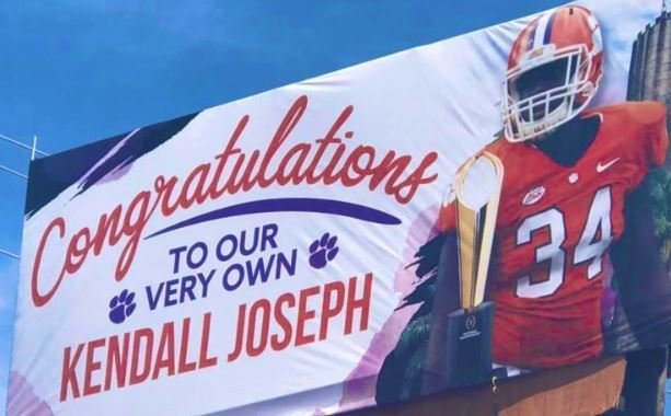 LOOK: Hometown billboard honors Kendall Joseph