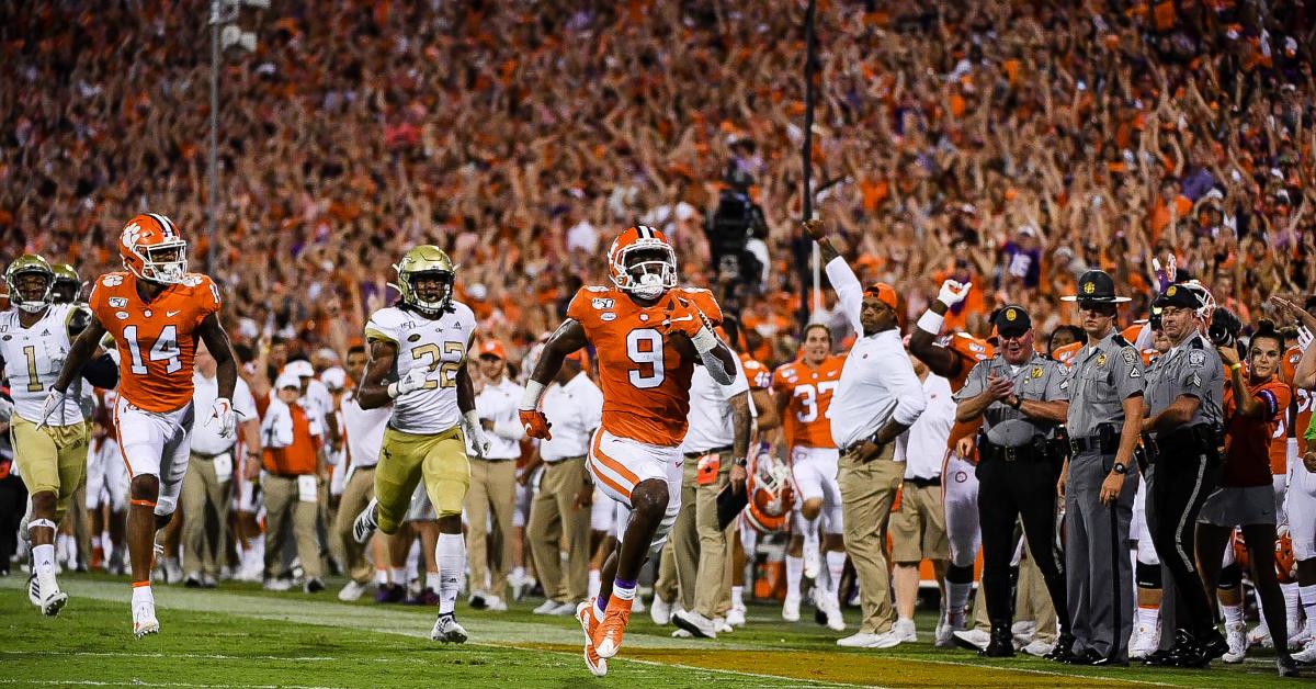 Travis Etienne and Clemson's offense will face a determined Aggie team Saturday 
