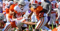 Travis Etienne working in camp to become a complete back
