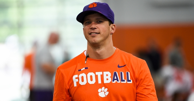 Grisham started as a graduate assistant with Clemson, much like his predecessor Jeff Scott. 