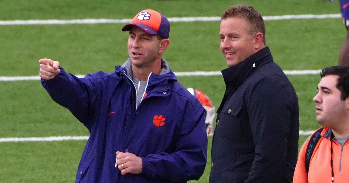 Herbstreit thinks head coach Dabo Swinney and No. 5 Clemson will be in a bad mood Saturday. (Photo: Kelley Cox / USAT)