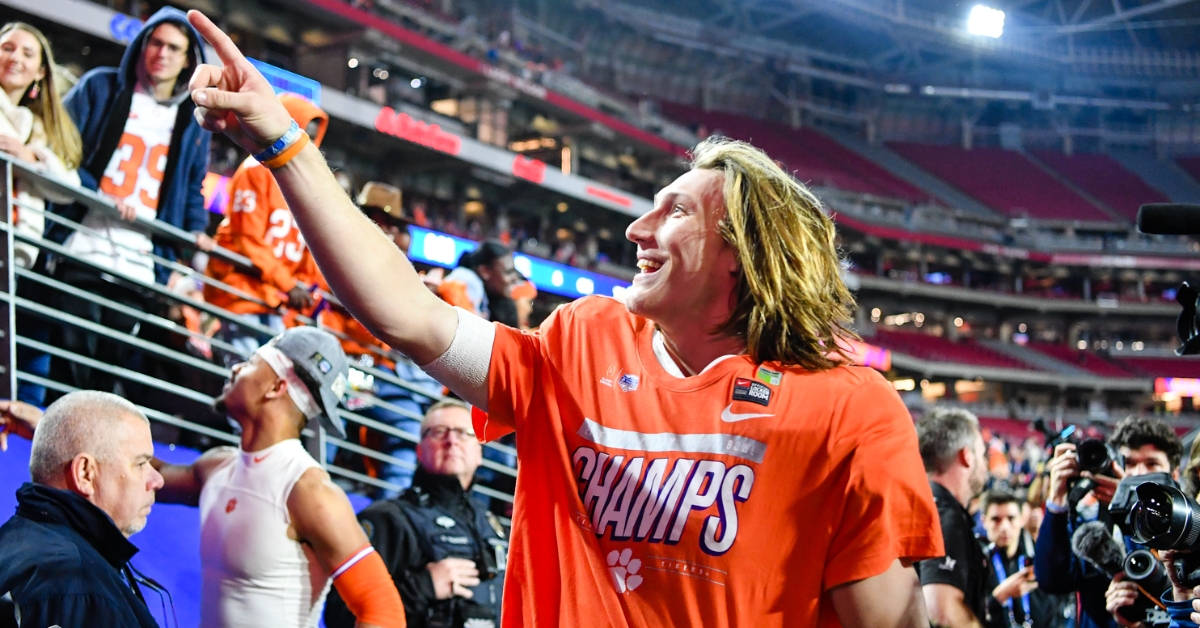 Trevor Lawrence was honored with the Tim Bourret award. 