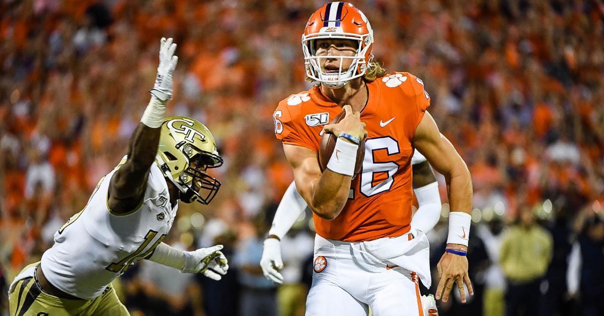 Trevor Lawrence and the Tigers host FSU this weekend. 