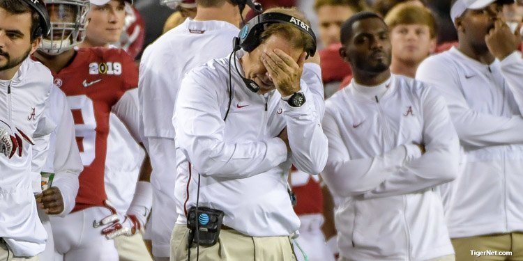Nick Saban can't believe what he's seeing 