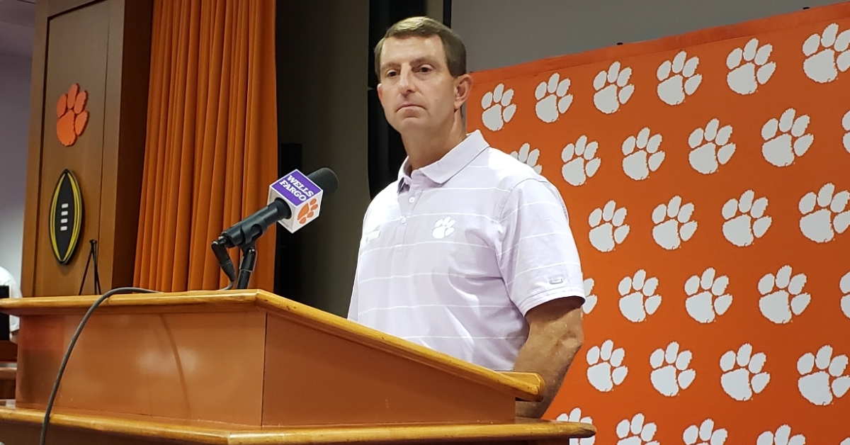 Swinney says control of the ACC Atlantic is at stake this weekend