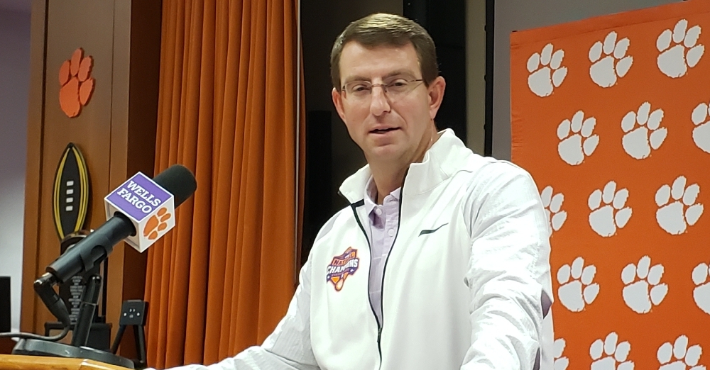Swinney defended his team's schedule during his Tuesday press conference