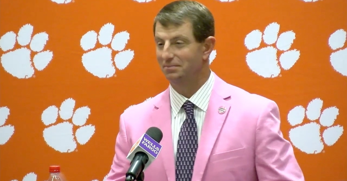 In the market for a suit?  Dabo Swinney has a deal for you.