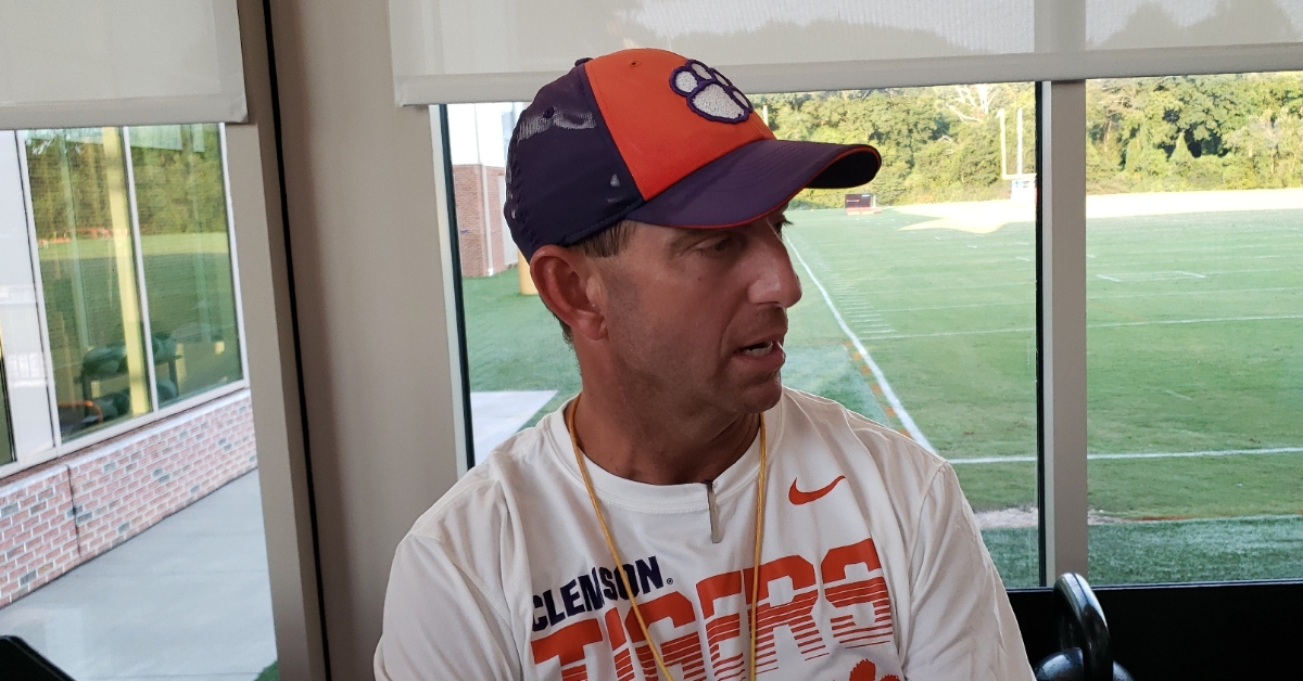 Clemson head coach Dabo Swinney is preparing for the Carrier Dome to be loud 
