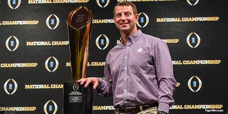 Etienne not on awards list? Swinney says he wonders if media watches games