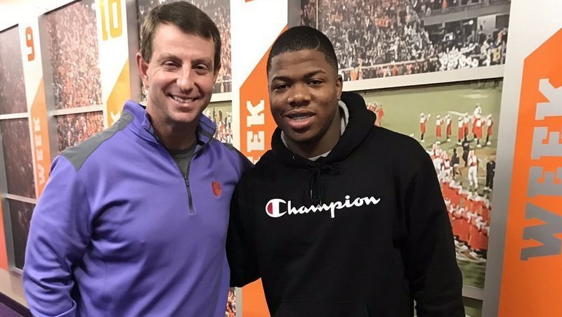 5-star Florida RB says Clemson remains his leader and is headed back to the Playoff