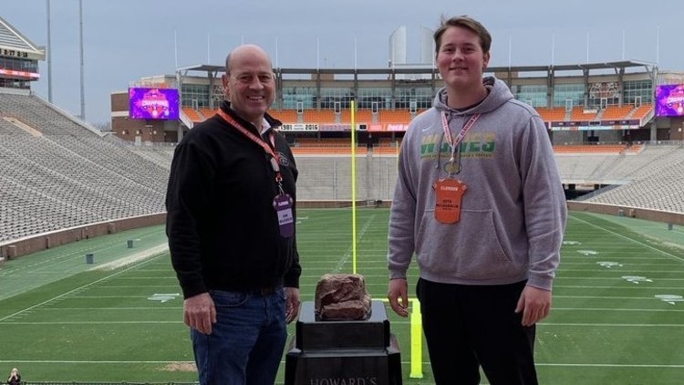 McLaughlin poses inside Death Valley on his visit 