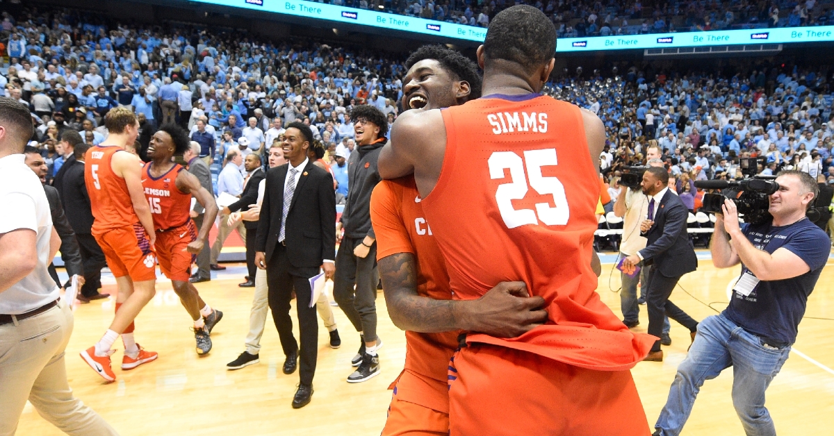 Aamir Simms celebrates after the win over UNC. (Photo: Jim Donnan / USATODAY)