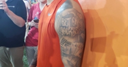 Bet On Yourself: Braden Galloway 2020 mission tattooed on his arm
