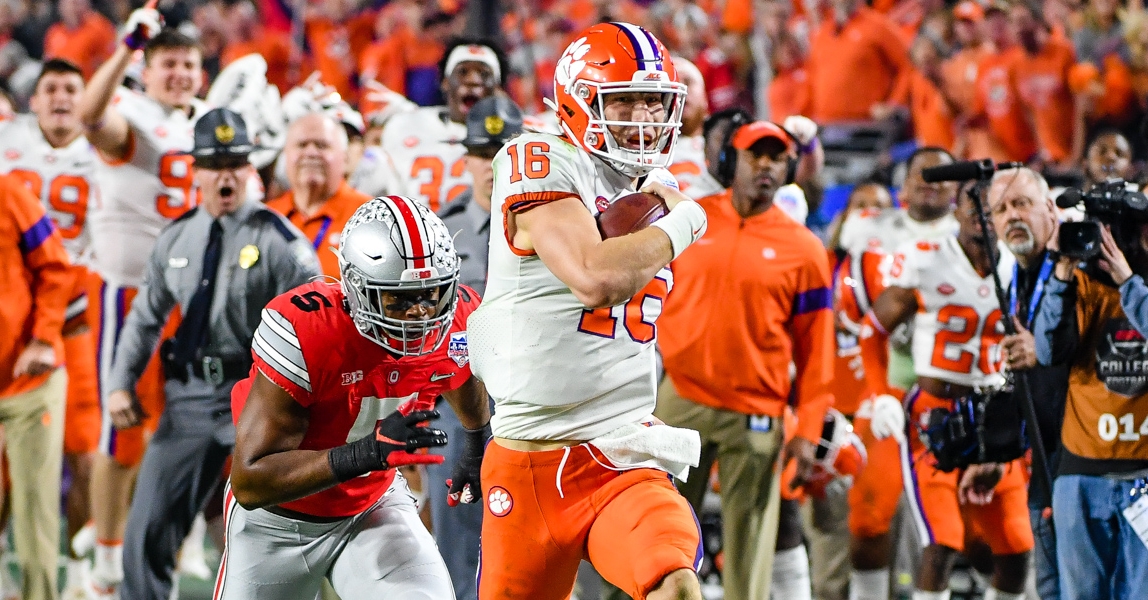 Clemson is nearly a touchdown favorite on a neutral field versus the CFB field left.