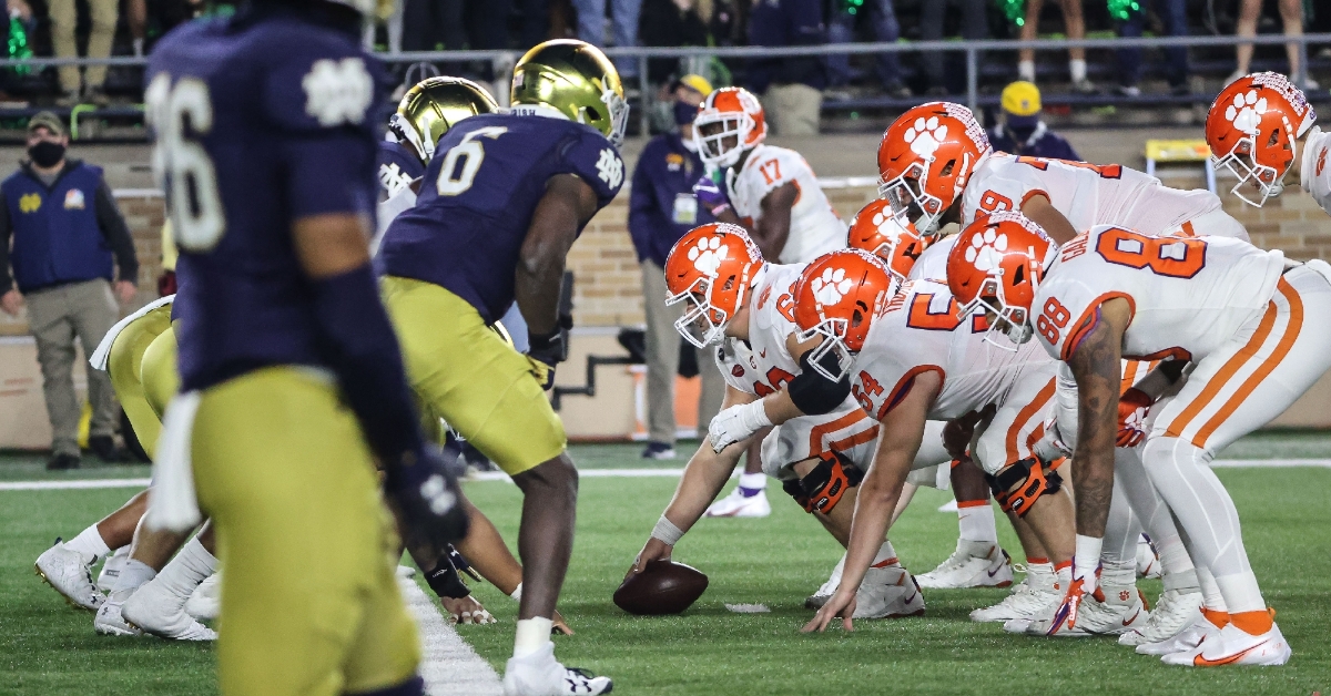 Clemson will return the bulk of its 2020 rotation on the O-line and that rotation should increase next season. (ACC photo)
