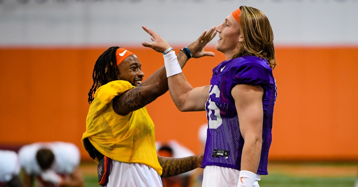Rodgers (left) hopes to be one of the main targets for Trevor Lawrence (right).