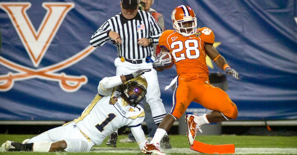 CJ Spiller almost single-handedly carried Clemson to its first ACC title since 1991 in 2009. 
