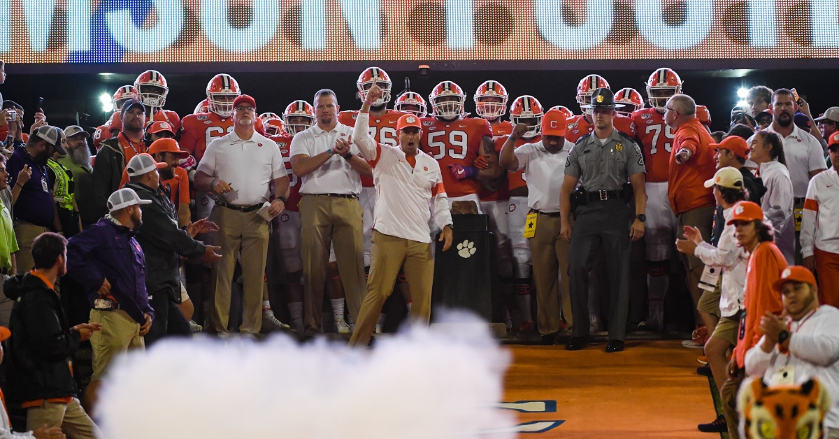 Modern-day gladiators: Swinney describes running down the Hill