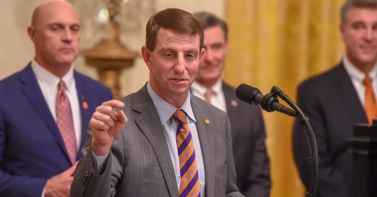 Dabo Swinney hates to be late, and with good reason.