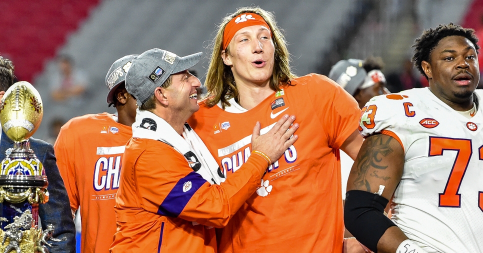 Trevor Lawrence has plenty of weapons in the Clemson offense. 