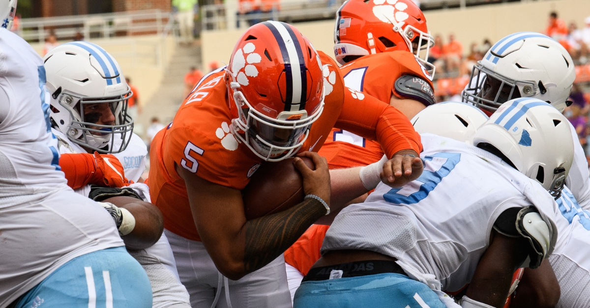Clemson was dominant in the first half over The Citadel on Saturday