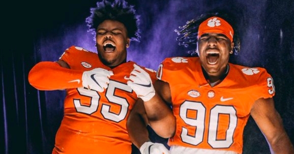 Page (left) had a good time with Korey Foreman (right).
