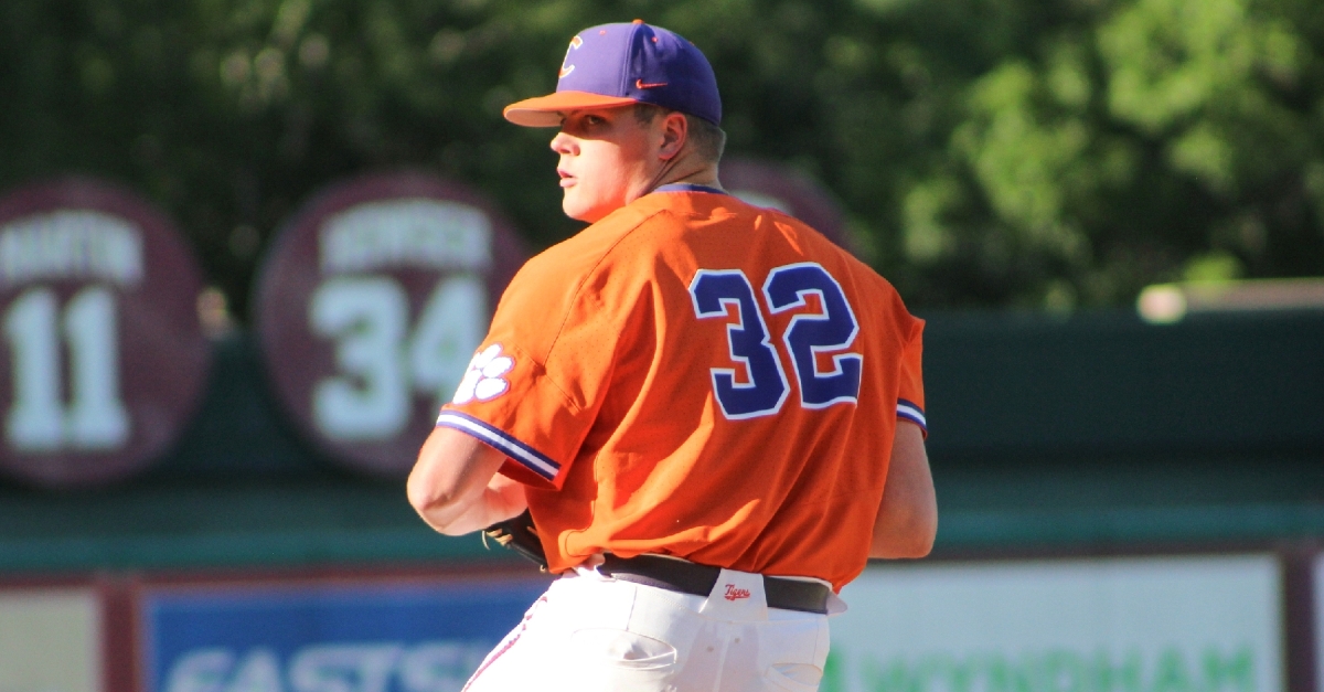 Anglin fired nine strikeouts and gave up four runs, with just two earned, over six innings. (Clemson athletics photo)