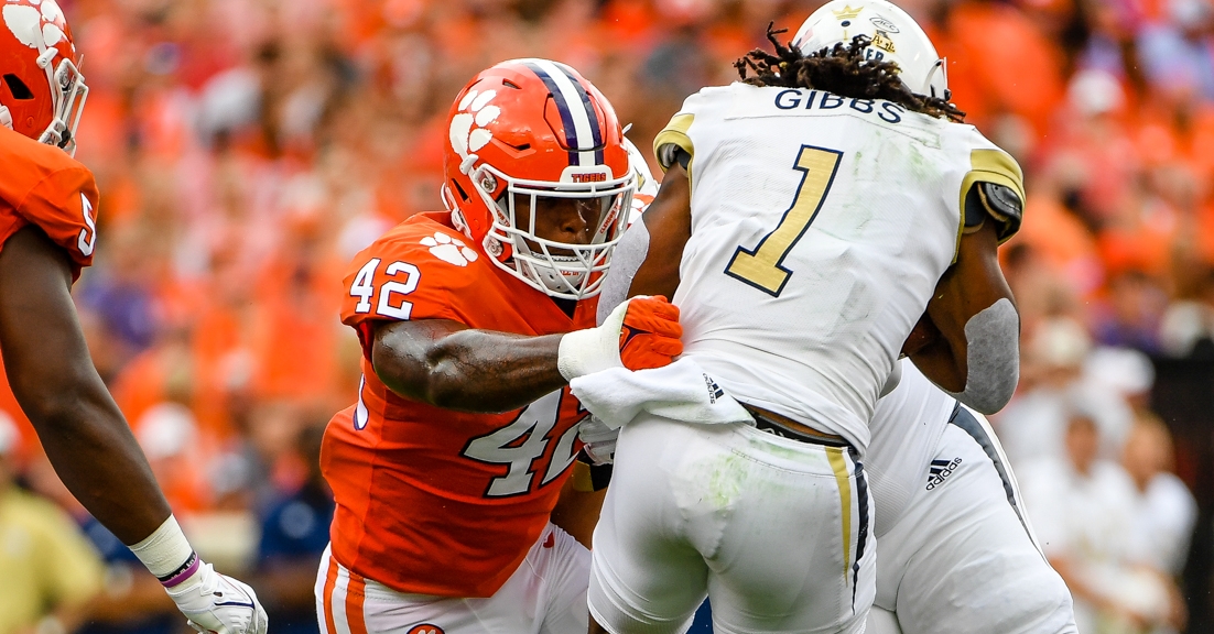Bentley has played 145 snaps and posted 25 tackles (4 for loss) with one sack.