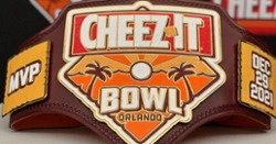 It's getting cheesier: Cheez-It Bowl unveil their new Cheez-It Bowl MVP Belt