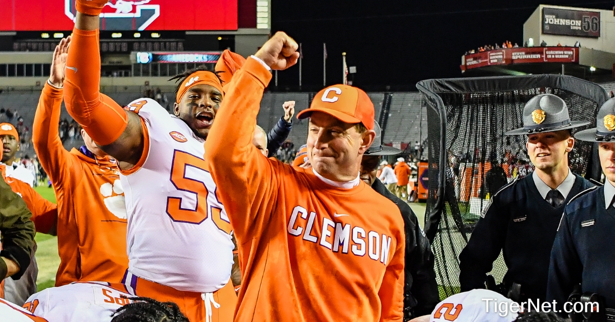 Clemson capped a strong finish to the regular season with a 30-0 win at South Carolina. 