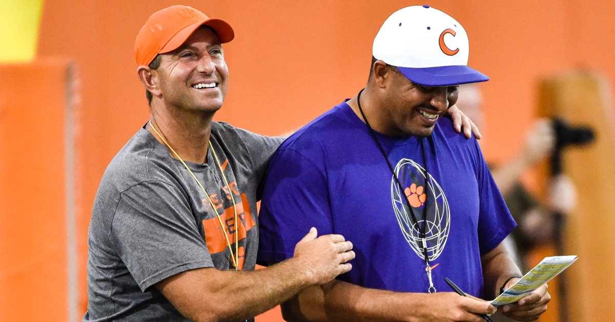 Dabo Swinney thinks they could still have some flexibility within divisions, bringing more games with former assistant Tony Elliott at Virginia.