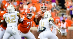 Clemson O-line looks to lock in heading into tough environment