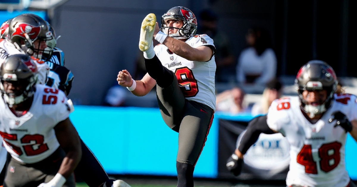 Bradley Pinion could join his third NFL team since entering the league in 2015 this offseason. He was a Super Bowl champion in Tampa Bay. (Photo: Jim Dedmon / USATODAY)