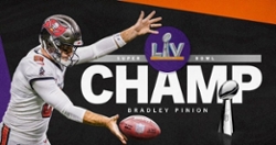 Bradley Pinion brings third-straight Super Bowl ring for Clemson Tiger