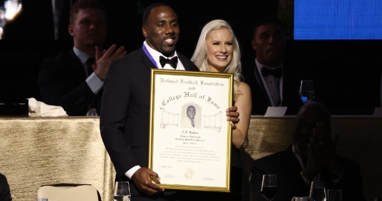 Spiller was honored last night in Las Vegas (National Football Foundation/Josh Hawkins).