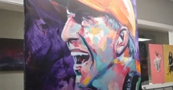 WATCH: Artist paints impressive Dabo Swinney artwork