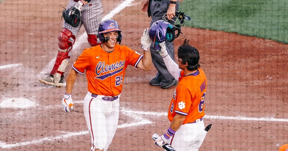 Clemson pulled out all the stops to win Game 1 of a crucial ACC Finals series (Clemson Athletics photo). 