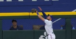 WATCH: Former Tiger Eli White makes great leaping catch at wall