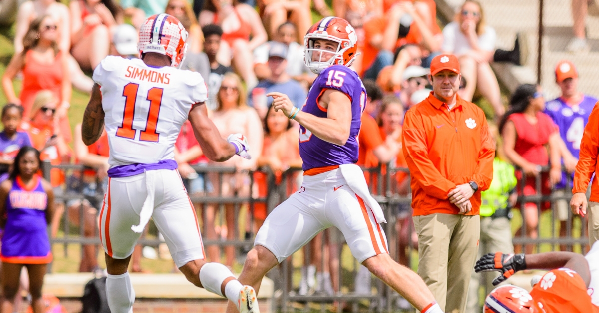 Johnson's last action in a Clemson uniform was in a spring game.