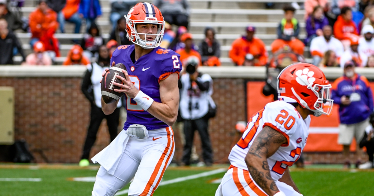 Cade Klubnik, left, and Blake Miller could pair up to make an impact for the Tigers in 2022, says ESPN and 247Sports.