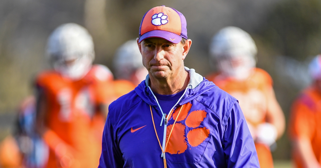 Clemson coach Dabo Swinney is confident in his team, but there is work to do to gain respect with some outlets. 
