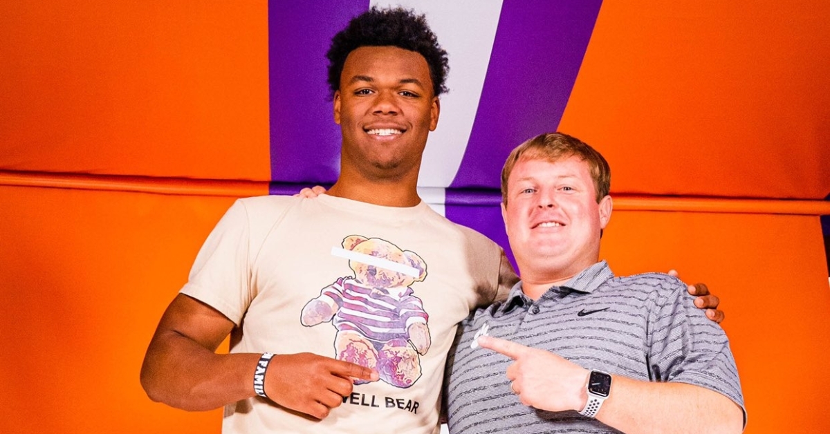 AJ Hoffler was one of a number of early June official visitors to leave with the impression that Clemson is home. 
