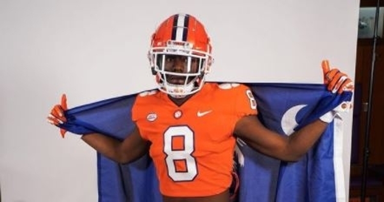 Lawson poses for a photo at Clemson.