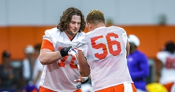 Swinney says competition heating up at left tackle, backup center